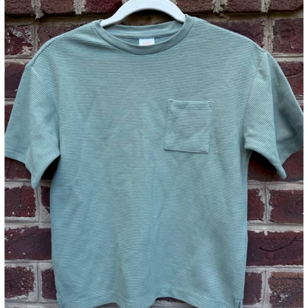 Green Waffle Short Sleeve Tee